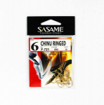 Sasame F-721 Chinu Ringed Offset Hook Kuldne suurus 6 (0616)