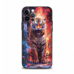 Tiger Fire Animal Painting telefoni&uuml;mbris iPhone'ile Samsung Galaxy Redmi Xiaomi Oppo OnePlus Note SA 7 8 9 10 11 12 13 14 20 21 22 23 53 54 Pro Ultra iPhone 6 or 6S