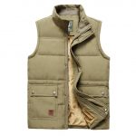 Suure suurusega talvine soe vabaaja v&auml;lir&otilde;ivad Varrukateta jakk Meeste vest Multi Paljud taskuvest Plus suurus 6XL XXXL