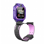 Aishi Q19r Kids Smart Watch, topeltkaamerad, 360 kraadi p&ouml;&ouml;rlev klapp, veekindel Lbs Sos laste mobiiltelefon 2g Gsm v&otilde;rgu jaoks Purple Q19R