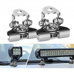 Led-tulevarda kinnitusklamber Nilight 2tk Universaalne reguleeritav samba kapuuts Led t&ouml;&ouml;valgusti kinnitusklambri hoidik maastikus&otilde;iduki jeep-maasturi jaoks