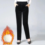 Naiste talvep&uuml;ksid polsterdatud paksendatud p&uuml;ksid naiste k&otilde;rge v&ouml;&ouml;kohaga keskealised naiste p&uuml;ksid vabaaja sirged M