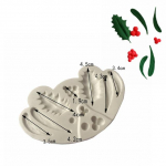 Lehekujuline silikoonvorm K&ouml;&ouml;k isetegemise koogi k&uuml;psetuskaunistus Fudge biskviit-&scaron;okolaadivorm Christmas Holly Leaf silikoonvorm