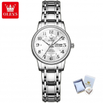 OLEVS uued parimad naiste k&auml;ekellad Moodne kolmem&otilde;&otilde;tmeline sihverplaadiga Shuangli kvartskell veekindlad naiste k&auml;ekellad.