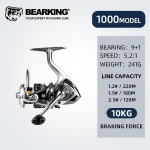 BEARKING br&auml;nd Uus saabumine merevee kalap&uuml;&uuml;girull 1000-6000 9+1BB 5.2:1 Max Drag 12KG veekindlad rullid AS-1000