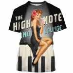 Suvemood Retro seksikad t&uuml;drukute graafilised T-s&auml;rgid Unisex Euroopa ja Ameerika jaoks Trend Casual Meeste L&otilde;busad Tr&uuml;kitud &Uuml;markaelusega T-s&auml;rgid XXXL