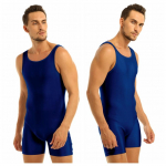 Seksikas meeste &uuml;hes t&uuml;kis Body, Stretch Trikoo, Tank top maadlus Singlet Jumpsuit 3XL