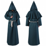 V&otilde;luri kost&uuml;&uuml;m Cosplay keskaegne munk vend r&uuml;&uuml; preestri kost&uuml;&uuml;m iidne riietus kristlik &uuml;likond XXL roheline