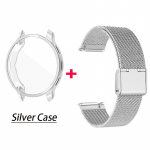 Metallist rihm Garmin Venu 3 3S 2S nutikella k&auml;ev&otilde;ru + &uuml;mbris Garmin Vivoactive 4 4s randmepaela jaoks Garmin Venu 2 Plus kaane jaoks Garmin Venu 3s