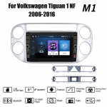 8-tolline Volkswagen Tiguan 1 NF 2006-2016 koos nupu nupuga Android autoraadio multimeediumipleier Navigatsioon stereo GPS 2 Din 1+32GB 1+32GB