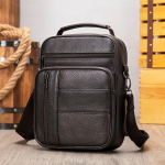 MVA Casual Meeste nahast &Otilde;lakott k&auml;ekott Vintage Crossbody Kotid Meestele ehtsast nahast Man Messenger Bags Tote Bag 7457 kohv