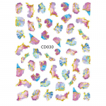 K&uuml;&uuml;nekleebise kleebis Lilleleht Liblikas Love Lihtne GALAXY STYLE k&uuml;&uuml;nekleebised r manik&uuml;&uuml;ri k&uuml;&uuml;nekleebise kleebis