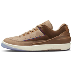 Kaks 18 x Air Jordan 2 Retro Low Unisex tossud Tan Rocky-Tan British-Tan DV7129-222 36