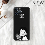 &Uuml;mbris Apple iPhone 11 13 14 12 Pro 7 Plus XR X XS Max 6 6S 13Pro Max musta silikoontelefoni Funda One-Piece Boy Anime jaoks iPhone 14 Pro Max