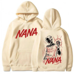 Anime Nana Osaki Pusad, mustad kivid, prinditud T&auml;navar&otilde;ivad Unisex Naiste vabaaja mood Suurem&otilde;&otilde;tmelised kampsunid Pusad Harajuku Pullovers Unisex 2XL