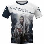 Meeste vintage t-s&auml;rk 3d Christian Jesus tr&uuml;kitud T-s&auml;rk Harajuku t&auml;navar&otilde;ivad Meeste riided Suur pluus Tee Palvetopid XL