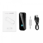 2-&uuml;hes traadita Bluetooth 5.0 vastuv&otilde;tja saatja adapter 3,5 mm pistikupesa automuusika heli jaoks Aux A2dp k&otilde;rvaklappide vastuv&otilde;tja vabak&auml;eseade