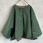 Johnature naiste vintage printiga lillelised pargid V-kaelaga pikkade varrukatega talvemantlid pluss puuvillased Hiina stiilis naiste parkad One Size kohv