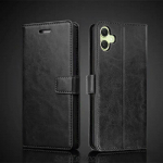 Luksuslik klassikaline klappraamat rahakott nahast telefoni&uuml;mbrise kaaneraha + kaardipesa Samsung Galaxy A05 A05S A15 A25 A35 A55 5G 4G S23 S22 S24 S24+ Ultra jaoks Samsung Galaxy S22 Ultra must