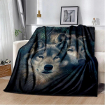 Art Fantasy Wolfi flanelltekkide kaunistused koju ja hubased voodipesu, diivanite ja kingituste piknikutekid 150cm x 200cm