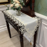 Ovaalne lauajooksja Euroopa laualipp telekapp riidekapp laudlina manik&uuml;&uuml;r lauajooksjad pika tee lauar&auml;tik pitsist tolmukate 40X100cm Table Flag