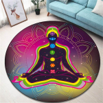 Elutoa vaiba meditatsioon &uuml;mmargune vaip Lapsed m&auml;ngivad vaip Elutuba magamistuba Ilus joogaala vaip libisemiskindel uksematt 40cm