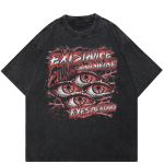 2024 Streetwear Heaven Eyes Graphic Unisex T-s&auml;rk S must