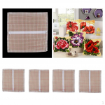 4Pcs Pattern Rug Hooking mesh style canvas Cushion Cover latch and hook Tool for Tapestry Carpet