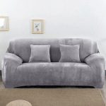 Elastsed samet-diivanikatted elutuppa K&otilde;ik hinnas pl&uuml;&uuml;sist diivanikatted Stretch kaasaegsed tugitoolikatted koju 1/2/3/4 istmele 1 Seat 90-140cm gray