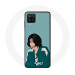 Samsung Galaxy A12 &uuml;mbris Squid Game Kang Sae Byeok Fanarti n&auml;ojoonistus