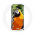 &Uuml;mbris Samsung Galaxy S4 Macaws Parrot Orange Green jaoks