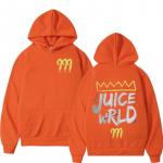 R&auml;ppar Juice Wrld 999 kirjatr&uuml;kiga kapuuts Meeste naiste Hip Hop Retro Pullover Fliisist avara pikkade varrukatega kapuutsiga t&auml;navar&otilde;ivad XXL