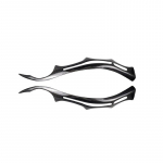 2 tk P&auml;ris s&uuml;sinikkiust auto v&auml;listulede kulmukleebised esitulede katte kaunistustarvikud BMW E60 5-seeria jaoks For E60 2pcs