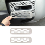 Car Front Fog Light Lamp Frame Protection Net Trim Cover Fit For Land rover Defender 110 90 -2022 Auto Accessories h&otilde;be