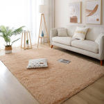 Valge kohev esiku vaip Kaasaegne elutuba magamistuba Kodusisustus Suured matid Paksendatud libisemiskindlad t&uuml;drukud Lastetuba Roosa karvane vaip 140x200cm 55x78inch khaki
