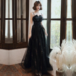 &Otilde;htukleit must pika libisemisega lahtise seljaga kleit seelik host sundress XXXL