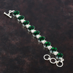 Tahuline kroomdiopsiidi k&auml;ev&otilde;ru V&auml;&auml;riskiviga k&auml;ev&otilde;ru 925 Sterlingh&otilde;bedast k&auml;ev&otilde;ru Reguleeritava keti k&auml;ev&otilde;ru K&auml;sitsi valmistatud ehted Kihlumise kingitused Adjustable