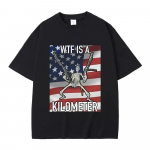 2023. aasta moesuvi WTF on kilomeeter naljakas Skeleton Meme graafilise tr&uuml;kiga T-s&auml;rk Unisex WoUnisex Fashion Casual Vintage Ts&auml;rk Unisex 4XL