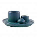 Keraamika k&uuml;&uuml;nlahoidja kaasaegne Palo Santo viirukipulgap&otilde;leti mitmeotstarbeline tuhap&uuml;&uuml;dja ​​meditatsiooni jooga ruumi kaunistamise festivali kingitus sinine