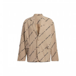Adidas Originals Trefoil &Uuml;leni Logotr&uuml;kiga &Uuml;he n&ouml;&ouml;pidega Bleiser Unisex &Uuml;ler&otilde;ivad Pruun HU1240 XS
