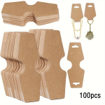 100 tk ehtekaardid, paks kaelakee k&auml;ev&otilde;ru v&otilde;tmehoidja j&otilde;upaberist kaardid v&auml;ikeettev&otilde;tte tarvikute m&uuml;&uuml;miseks 100pcs