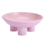 Stabiilne k&otilde;rge jalaga disain kassi koerte s&ouml;&ouml;tmiskauss kaelakaitse lemmiklooma vesitoit roosa