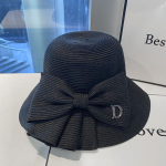 Bowknot &otilde;lgk&uuml;bar Elegantne &otilde;&otilde;nes laia &auml;&auml;rega suvine p&auml;ikesekaitse hingav p&auml;ikesek&uuml;bar naistele 56-58cm beež