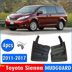 2011-2017 Toyota Sienna porikaitse Poritiibade porilappide kaitsed Pritsmetega poriklapid Autotarvikud Auto Styline eesmine taga 4tk