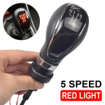LED 5 6-k&auml;iguline Auto K&auml;igukasti K&auml;igukangi Nupp Manuaalne K&auml;epide Pea Hoob Vauxhall Buick Opel Astra Insignia 2009 2010 2011 2012 2013 jaoks Red Light 5 Speed gray