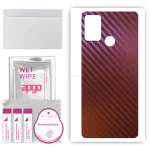 apgo skin sticker film foil vinyl for the BACK compatible with Honor 9A, scratch-resistant, easy to install - Carbon Chameleon CAKA5