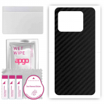 apgo Protective Skin Sticker for the back compatible with Vivo iQOO Neo8 Pro, Wrap Film, Foil, Vinyl - Pattern Carbon Black