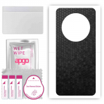 apgo Protective Skin Sticker for the back compatible with Honor Magic4 Pro, Wrap Film, Foil, Vinyl - Pattern Black Honeycomb