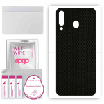apgo Protective Skin Sticker for the back compatible with Samsung Galaxy M30 A40s, Wrap Film, Foil, Vinyl - Pattern Matrix