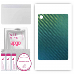 apgo Protective Skin Sticker for the back compatible with TCL Tab 10 HD 4G, Wrap Film, Foil, Vinyl - Pattern Carbon Chameleon CAKA1